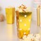 36 Gold White 4" Popcorn Style Cardboard Candy Gift Favor BOXES